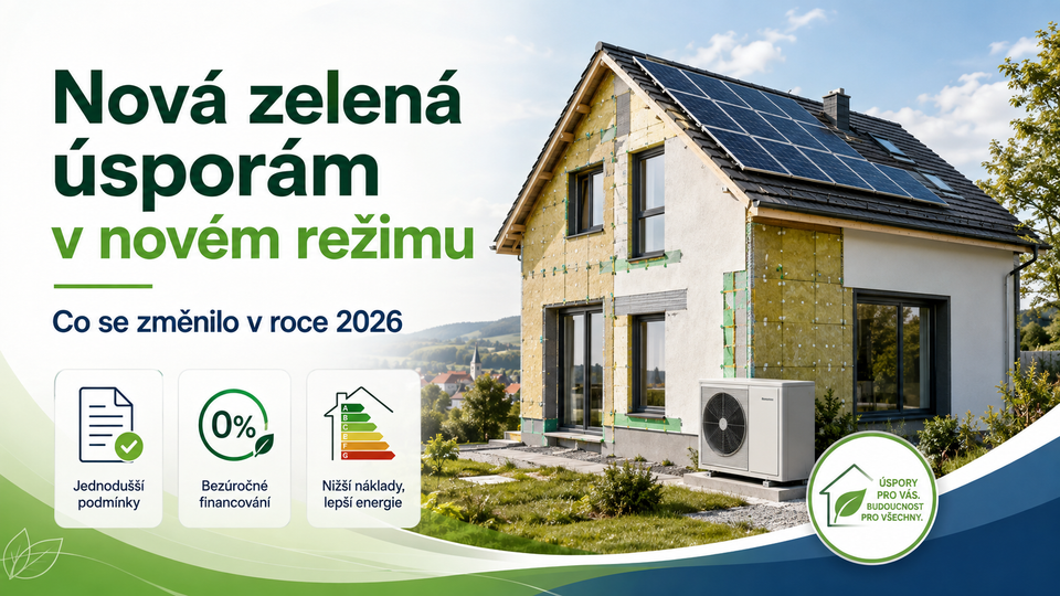 Nová zelená úsporám v novém režimu: co se změnilo v roce 2026